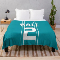 Lamelo Ball Jersey Artwork Throw Blanket Thermal Blankets For Travel