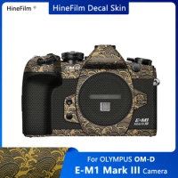 E-M1 M3 Camera Sticker Vinyl Decal Skin Wrap Cover for Olympus OM-D E-M1 Mark III Camera Premium Wraps Cases
