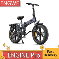 EU UK US Stock Folding Electric Bicycle 48V 16AH 750W Motor ENGWE ENGINE Pro 20 inch Fat Tire Ebike Mountain Snow Electric Bike
