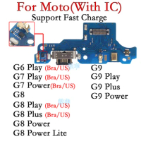 Usb Dock Charger Port for Motorola Moto G6 G7 G8 G9 Plus Power Lite Play Charging Board Module Brazilian M US Version