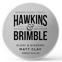 Hawkins & Brimble - Matt Clay Mens Hair Styling, 100ml - Non Greasy Matte Clay for Light, Medium and