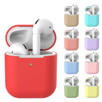 Soft Silicone air pods case For Apple airpods 2 case , Airpods 1 case Protective Cover R1