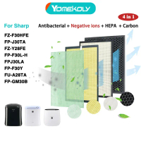 Hot Saleแผ่นกรองอากาศ สำหรับเครื่องฟอกอากาศ Sharp FZ-F30HFE FU-A28TA FP-J30TA FP-F30TA FP-GM30B-B KC