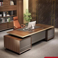 Vanity Computer Table Pc Desk Stand Up Wood Desk Floating Executive Office Table Drafting Mesa Escritorio Office Furniture