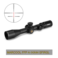 Marcool FFP 4-14X44 First Focal Plane Hunting Riflescope Side Parallax R\G Illuminated Lock Reset Scope