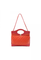 Chanel Pre-Loved Chanel Chanel 31 matelasse Shoulder bag leather Red orange gold hardware 2WAY