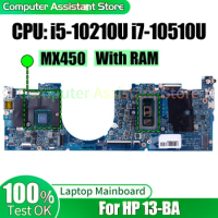 For HP 13-BA Laptop Mainboard LA-J471P L94594-601 i5-10210U i7-10510U Notebook Motherboard