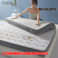 Class A Knitted Embroidered Latex Mattress Memory Foam Thickened Tatami Mat Twin Bed Mat Floor Mattress No collapse