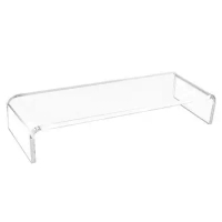 Acrylic Computer Stand Computer Monitor Desktop Heightened Base Space-Saving Clear Monitor Riser For Home Office Desktop And