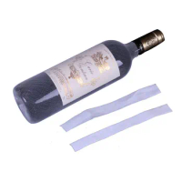 20pcs! PE Plastic Organza Wine Bottle Netting Prevent Friction Bottle Protect Covers Label Champagne Bag Saver Latas Bar Tool