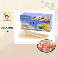 Gelatin Gelatine lá Đức làm bánh, kẹo dẻo, pudding pannacotta chè khúc bạċh Ewald độ nở tốt BếpVuiTư