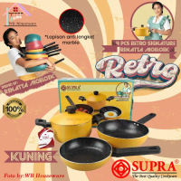 SALE SUPRA 4PC RETRO SIGNATURE RENATTA MOELOEK PANCI SET ANTILENGKET KUNING