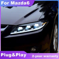 Car Lights for Mazda 6 LED Headlight 2003-2015 Mazda6 Head Lamp Drl Projector Lens Automotive Accessories