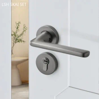 304 Stainless Steel Door Locks Indoor Bedroom Door Handle Lockset Home Wooden Door Silent Security Lock High Quality Hardware
