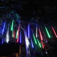 lampu meteor led RGB warna warni 50 cm 8 batang/lampu hujan meteor