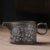 紫砂公道杯套裝茶具配件分茶器家用倒茶器公杯分茶杯均茶器銀繪