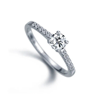 【彩糖鑽工坊】GIA 鑽石戒指 50分 四爪鑽戒 求婚戒(天然鑽石)