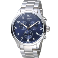 TISSOT 韻馳系列經典計時腕錶(T1166171104701)藍/45mm