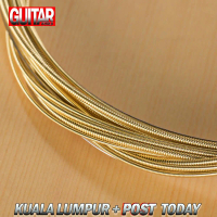 【Post Today】Acoustic Guitar String Set Steel Core Copper Alloy Winding 6pcs/ Set Folk Guitar String