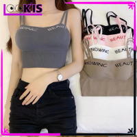 LOOKIS (COD) Tanktop Bra Wanita 6941 Tank Top Basic Knowinc Beauty With Cup Wanita Crop Top Pakaian 
