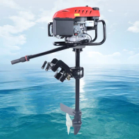 4 Stroke 3.2KW Outboard Motor Fishing Boat Engine with Air Cooling System Heavy Duty Boat Engine