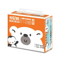【BeniBear邦尼熊】買一送一 極地柔膚橘抽取式衛生紙110抽12包6袋x2箱(144包)