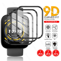 1-3PCS 9D Curved Soft Protective Glass For Amazfit Bip 5 Bip5 Smart Watch Screen Protector Guard Cover Film On AmazfitBip5 1.91"