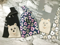 日本進口 polar bear bank 針織手提袋｜小鶴日貨