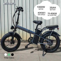 DEEPOWER 100W 35AH Electric bike 20*4.0 Inch Fat Tire ebike Adult Mountain Beach Snow Electric bicycle folding electric bicycle