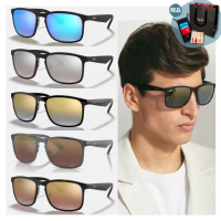 【RayBan 雷朋】方形偏光康目色太陽眼鏡(RB4264 多色任選 偏光鏡片)