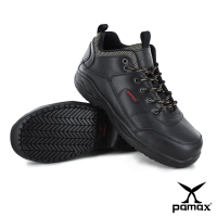 PAMAX帕瑪斯安全鞋 天然牛皮、銀纖維抗菌氣墊工作鋼頭鞋(P00101H黑 /男女/有特大尺碼)
