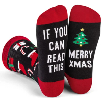 Funny Food Socks Novelty Christmas Gift Secret Santa Idea For Men Women If You Can Read This Bring Me Some Winter Warm Socks New