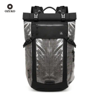 OZUKO Men Backpack Large Capacity Multifunction 15.6 inch Laptop Backpacks Male Waterproof USB Travel Bag School Bag Mochila
