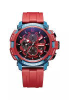 Expedition Jam Tangan Pria Expedition Chronograph E 6781 MC RUBBARE Men Two Tone Dial Red Rubber Str