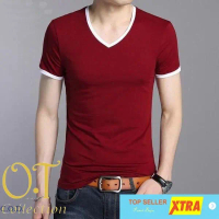 Baju vabulo maroon OT Kaos polos cotton spandex maroon Kekinian@@ Combed Fit Panjang Pria