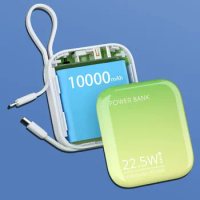10000mAh New Mini Power Bank Cell Phone Charger Powerbank Large Capacity External Battery Fast Charge Portable for IPhone Xiaomi