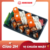[SALE MỞ BÁN - CHỈ HN]Set Sushi 12A (Gồm: 4 Roll sushi mè, 4 Maki sushi Cali, 4 Nigiri sushi lươn, 1