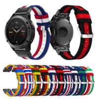 Strap Nylon 26 22 20MM Quick Easy Fit Watch Band For Garmin Fenix 6X 6 6S /5X 5 5S Plus / Fenix 3 /3 HR/ 935 945 Watch Wristband