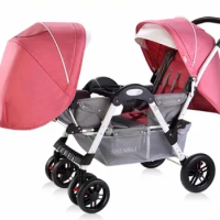 Twin baby stroller baby can sit and lying,double baby stroller carriage Baby stroller with baby comfort Portable baby pram