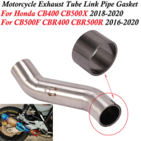 Slip On For HONDA CB400 CBR400 CB500X CB500F CBR500R 2016 - 2020 Motorcycle Escape Muffler Exhaust O-Ring Mid Link Pipe Gasket
