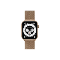 【LAUT 萊德】Apple Watch 38/40/41mm 米蘭不銹鋼磁吸錶帶-金