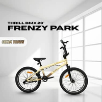 SEPEDA BMX THRILL FRENZY PARK SEPEDA FREESTYLE ANAK REMAJA DEWASA 20 INCH CREAM BROWN