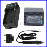 Battery and Charger for Panasonic HC-V10,HC-V100,HC-V100M,HC-V500,HC-V500M,HC-V700,HC-V700M,HDC-TM41H,HDC-TM55,HDC-TM80,HDC-TM90
