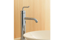 【麗室衛浴】美國 KOHLER Purist® 系列 加高面盆龍頭 K-14404-4A-CP