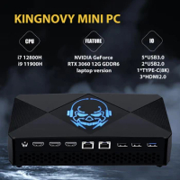 Cheap Mini Gaming PC 12th Intel i7-12700H Mini PC Nvidia RTX 3060 12G Desktop Computer 3 x HDMI2.0 1 x Type-C 8K@60Hz Windows 11