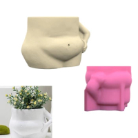 Fat Belly Silicone Mould for Flower Pots Vase Mold Concrete Cement Epoxy Resin