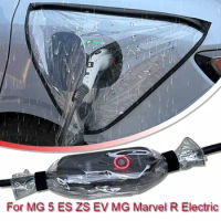 For MG 5 ES ZS EV MG Marvel R Electric MG4 Car New Energy Charging Port Rain Cover Rainproof Dustproof EV Charger Gun Protect