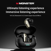 Monster MQT52 ชุดหูฟังบลูทูธไร้สาย  แบบอินเอียร์ บลูทูธ 5.4 พร้อมเวลาแฝงต่ำ อายุการใช้งานแบตเตอรี่ยา