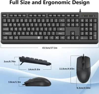 Redragon BS-7543 Wired Membrane keyboard & mouse Office Combo