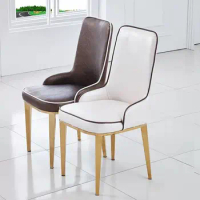 Modern Nordic Dining Chairs Lounge Stainless Steel Design Space Saver Dining Room Chairs Office Sandalye Home FurnitureLTY40XP